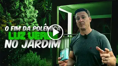 luz verde jardim